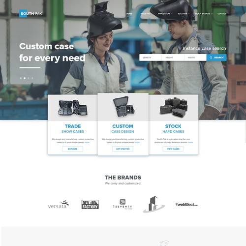 Manufacturing Firm - Landing Page Design