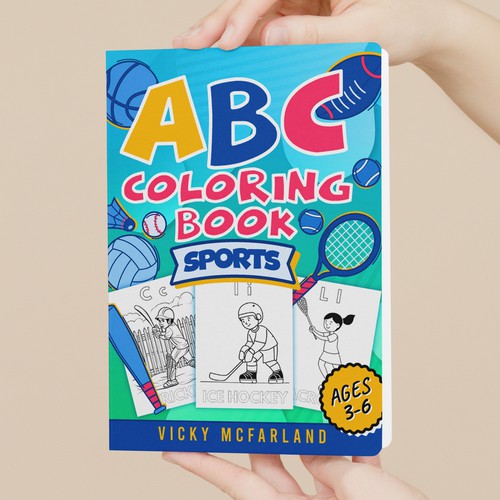 ABC COLORING BOOK COVER DESIGN