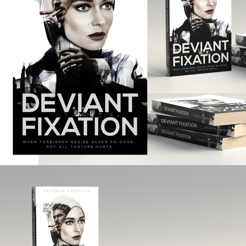 deviant fixation _ double exposure cover design