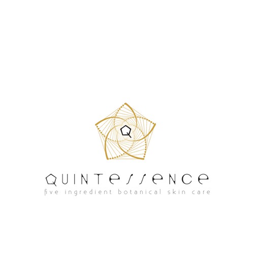 Sharp Geometric Logo for Botanical Skin Care Line