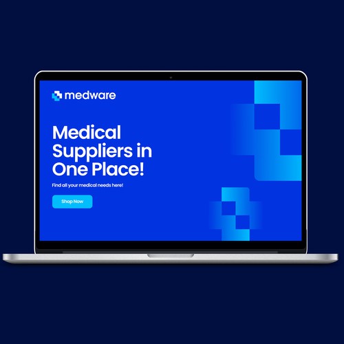 Modern website for medical startup