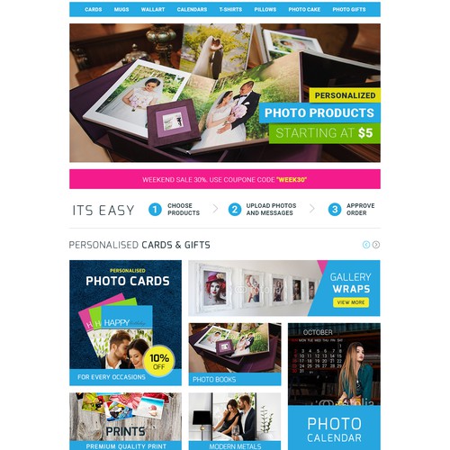 Online Store Landing Page Design