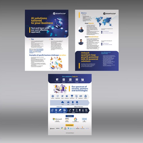 Flyer quantaleap.ai for Europe andfor US/APAC
