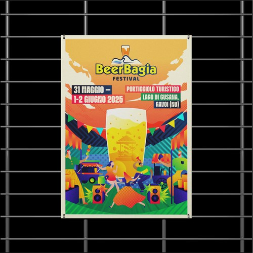 POP ART LOGO FOR CRAFT BEER EVENT
