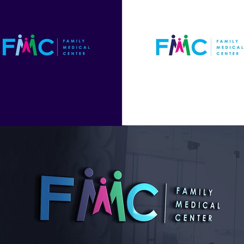 Logo identity for medical center