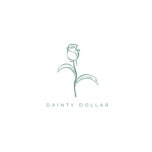 Design a creative logo for blog: Dainty Dollar