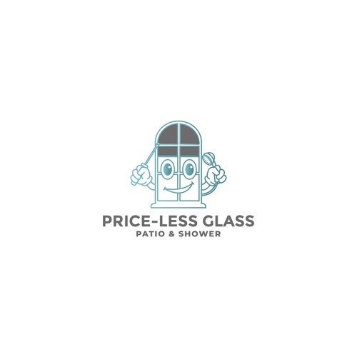 Logo concept for PRICE-LESS GLASS