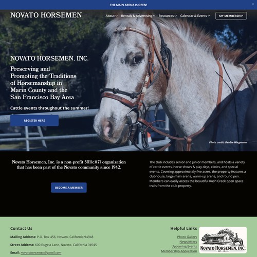 Novato Horsemen Membership Design