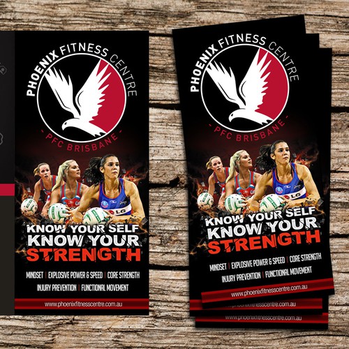 Brochure for a netball audience