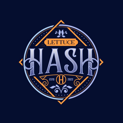 Lettuce Hash old fashioned logo.