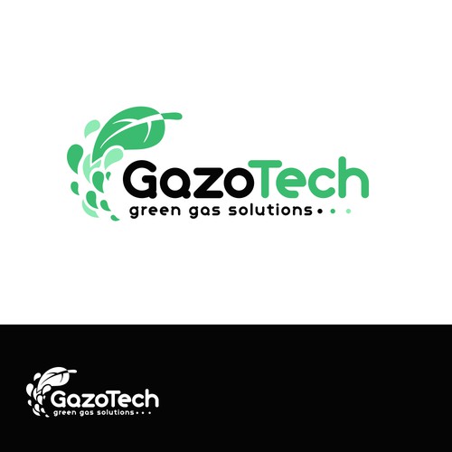 Logo concept for green gas company