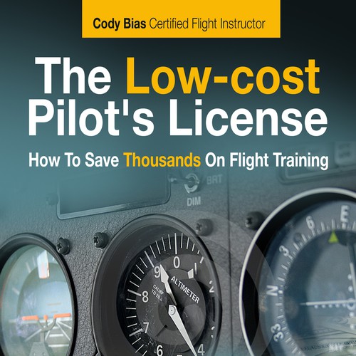 Create an eBook cover for "The Low-cost Pilot's License"