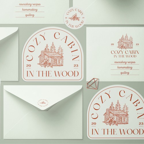 Vintage Logo Design for Cozy Cabin in the Wood