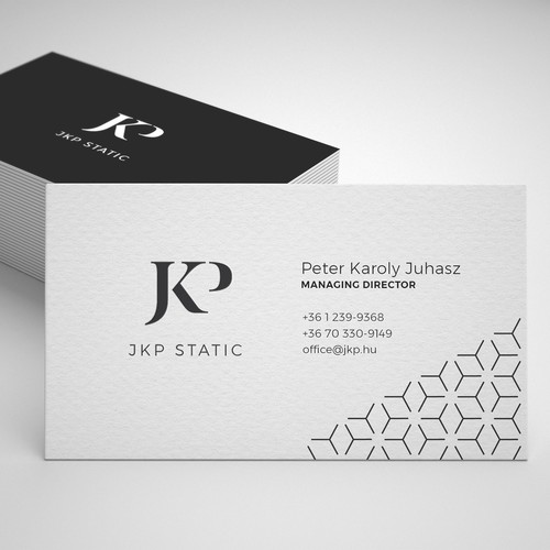 Clean, modernized logo for JKP Static