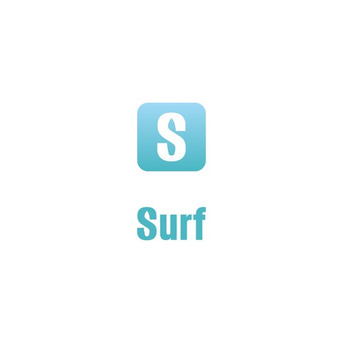 bold logo for surf