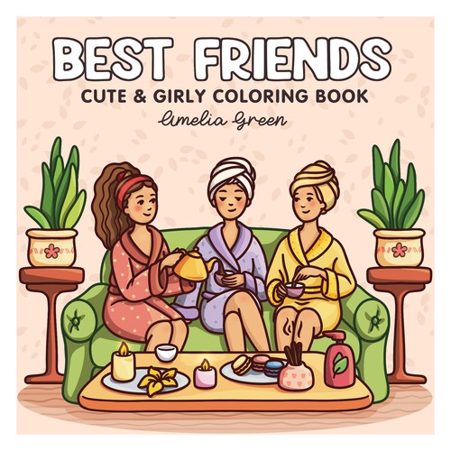 coloring book cover concept