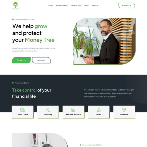 Modern Design for a Financial Advisory Website