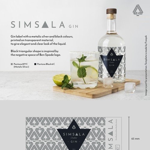 Gin Label "Simsala Gin"