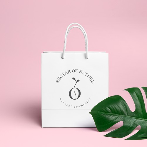 Logo concept for natural cosmetics brand