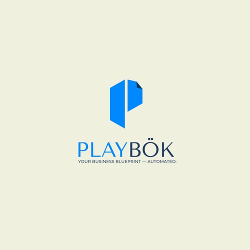 Logo for  a tech startup aimed at developing a business management playbook