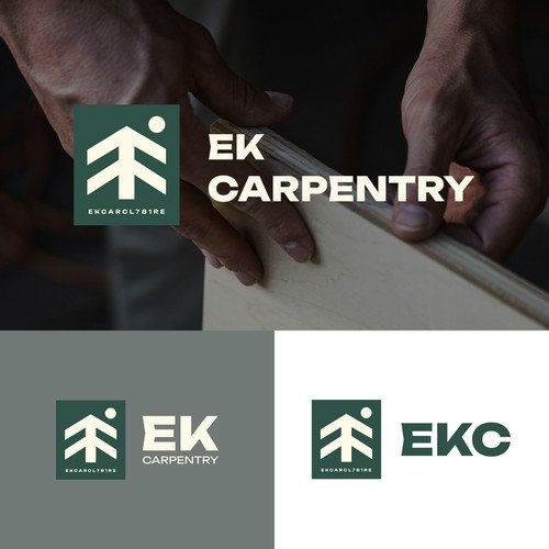 EK Carpentry – Modern Identity with a Natural Edge