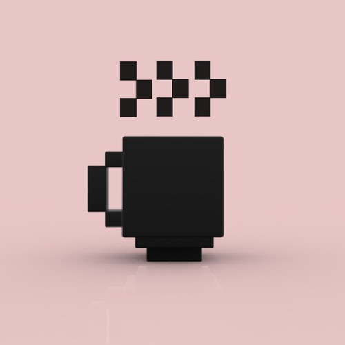 8 Bit Mug Concept