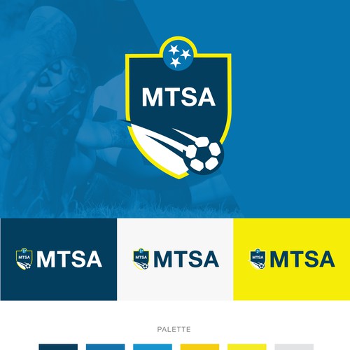 Logo and brand design for a soccer league