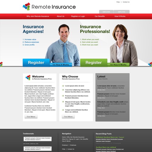 Website Design for Remote Insurance Professionals