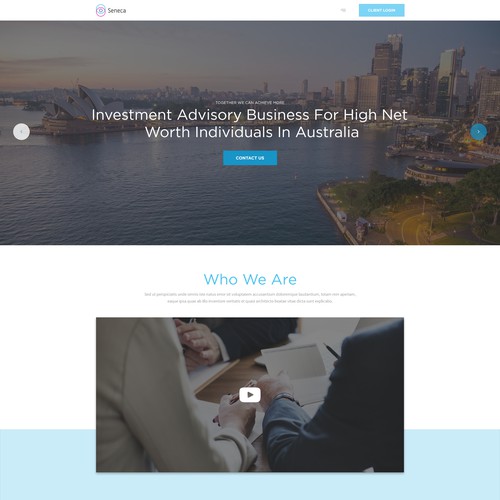 Help design the Seneca Financial Solutions website