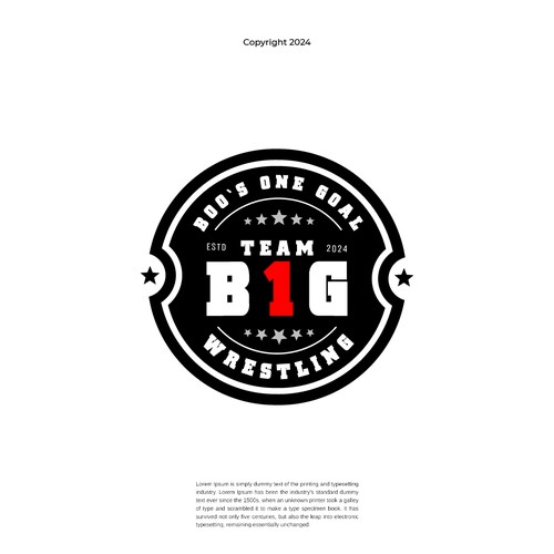 Logo Design Team Big Wrestling