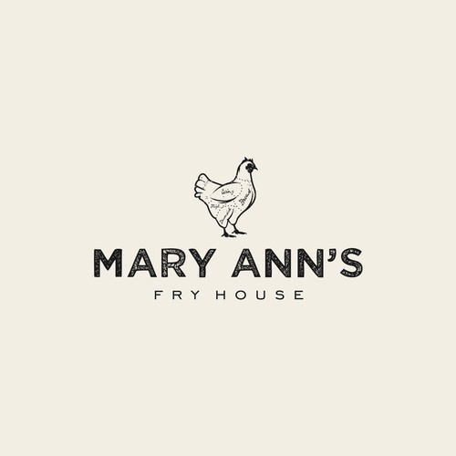 Simple literal logo for a fry house.