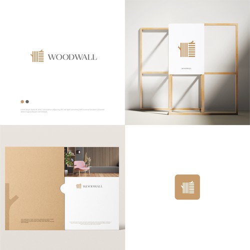 Woodwall Logo Design