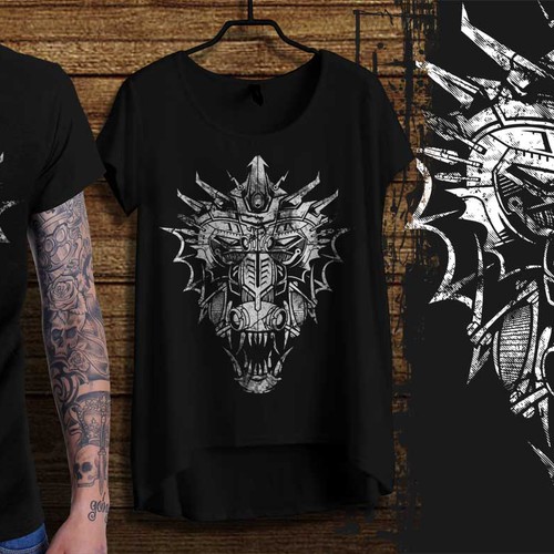 DRAGON HEAD VECTOR T SHIRT