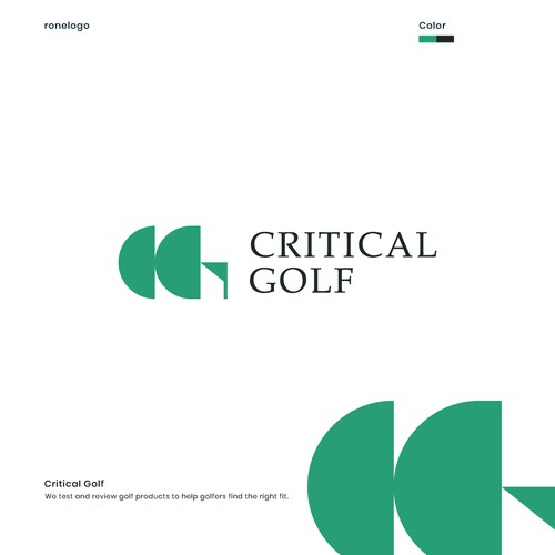 Critical Golf Simple Logo Design Proposal