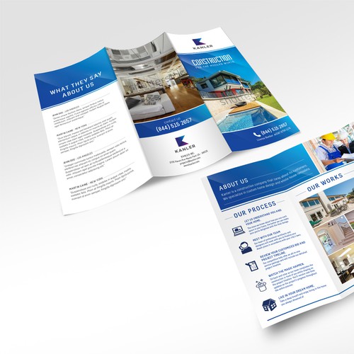 Brochure design for Kanler Construction.