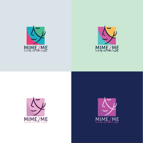 concept logo for mime2me life coach fot teenage girls.