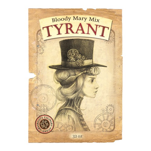 Label for original bloody mary mix