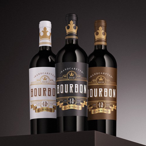 Bourbon Old Whiskey Design