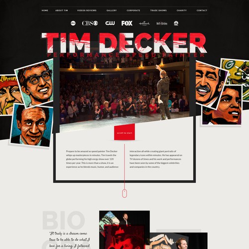 Websitedesign for Tim Decker