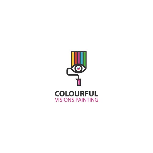 Logo concept for Colorful vision painting