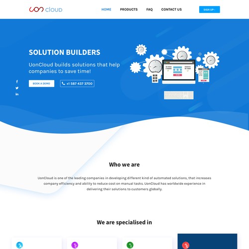 Wordpress page design contest entry