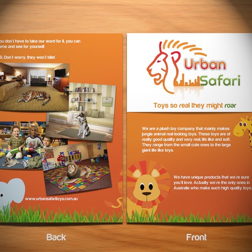 Create a slogan for Logo Provided (Animal Plush Toy Retailer :Urban Safari)