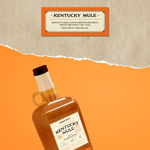 Kentucky Mule - Spirits Bottle Label