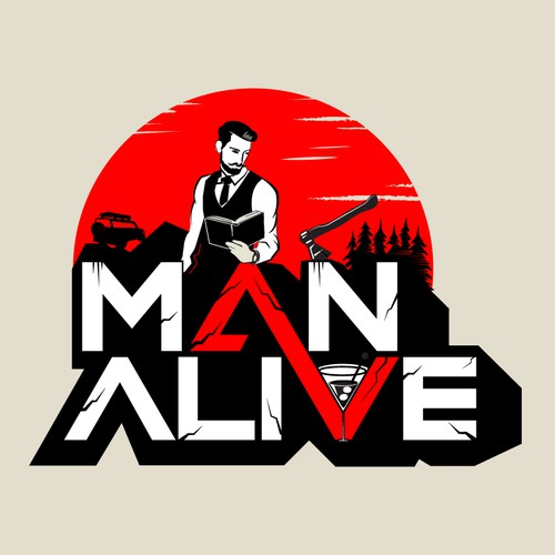 Logo available for customisation and sale.Logo for men newsletter 
