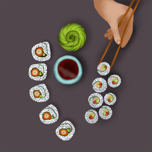 Sushi Illustration