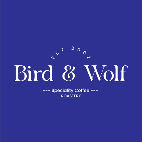 Bird and Wolf Coffee Roastery Logo Design