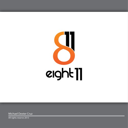 eight11 logo design