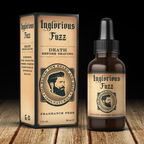 Beard Oil Label & Product Packaging