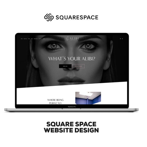 SquareSpace Design For Alibi Aesthetics