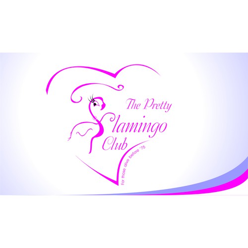 logo and business card for The Pretty Flamingo Club